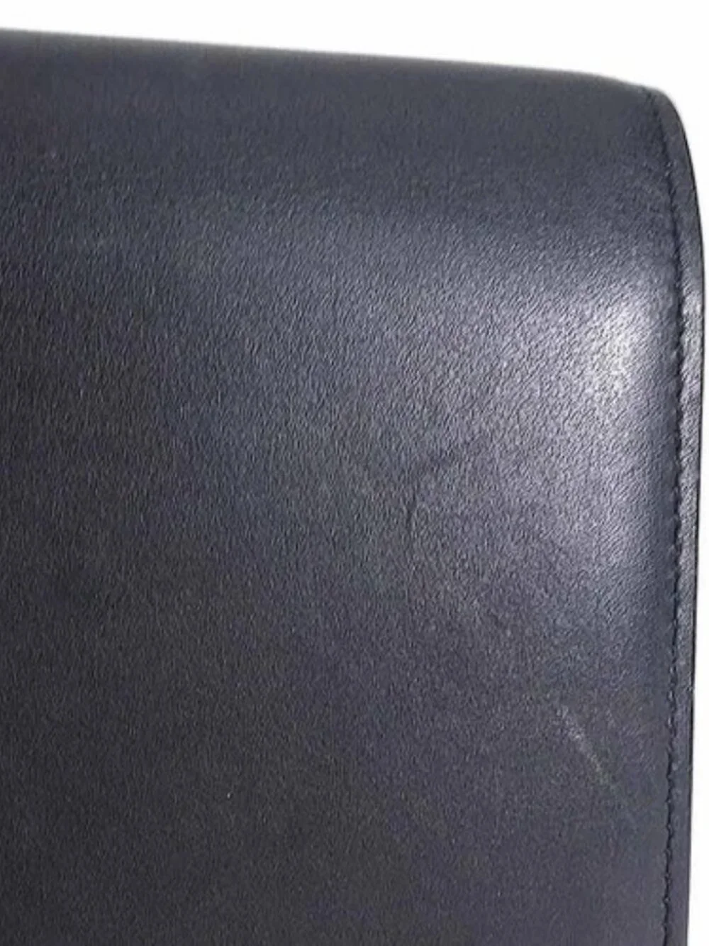 Auth SAINT LAURENT Long Wallet Black Leather/Goldtone - h31722a - Picture 13 of 16